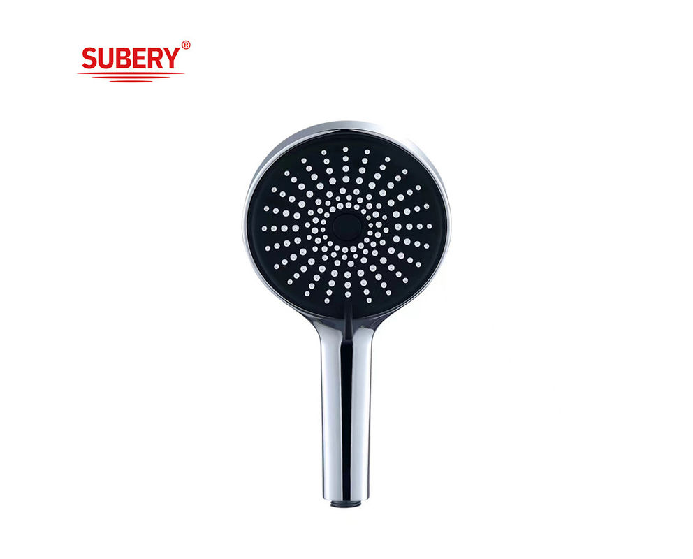 ABS 3 fungsi handshower mandi tangan untuk mandi kolom krom kamar mandi bulat mudah bersih OEM