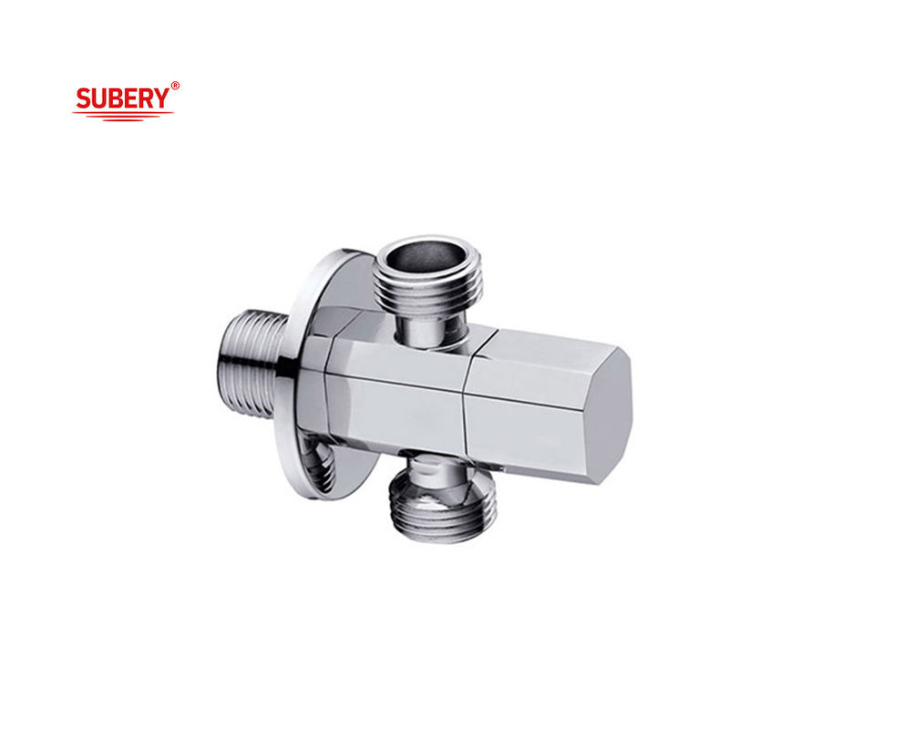 G1/2&quot; segitiga benang Kuningan T katup Kuningan Body Kuningan Handle OEM Untuk Toilet