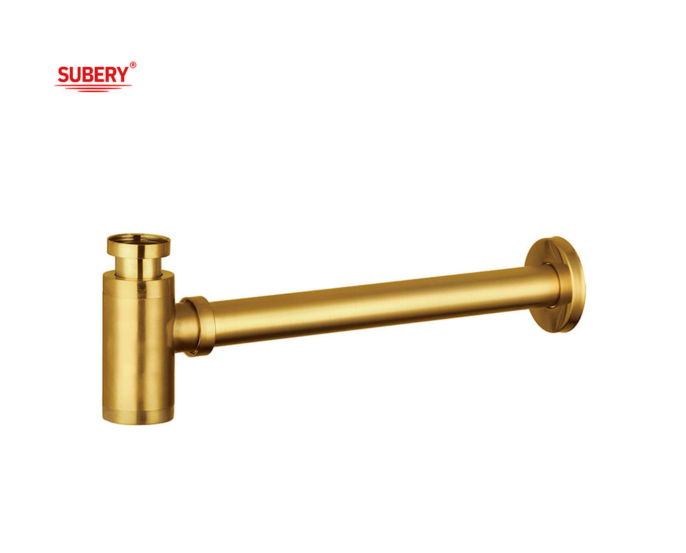Zinc Bottle Trap Toilet Wash Basin Drainer Sifon Kamar Mandi Untuk Wash Basin Diputih TI-Emas OEM
