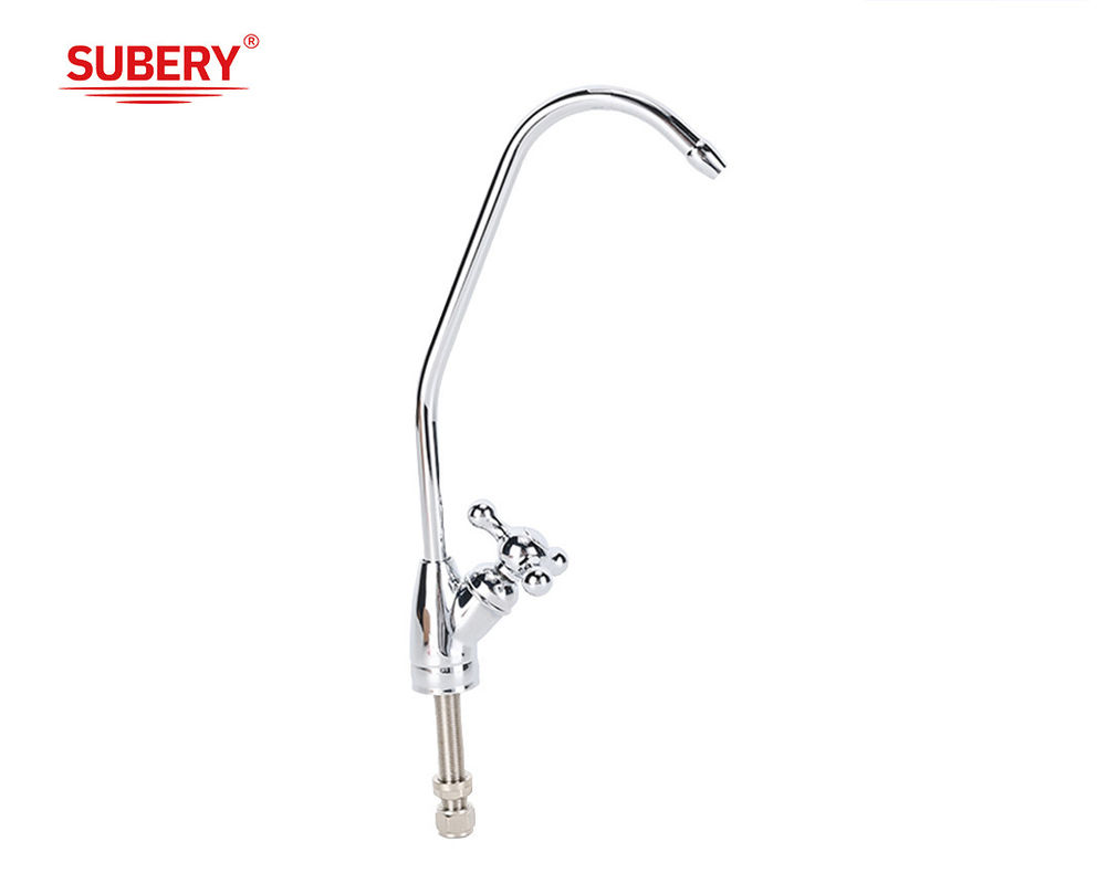 ODM Single Lever High Basin Mixer Faucet Kamar Mandi Chrome Kuningan Panjang Genggam Keran Air Panas Dan Dingin