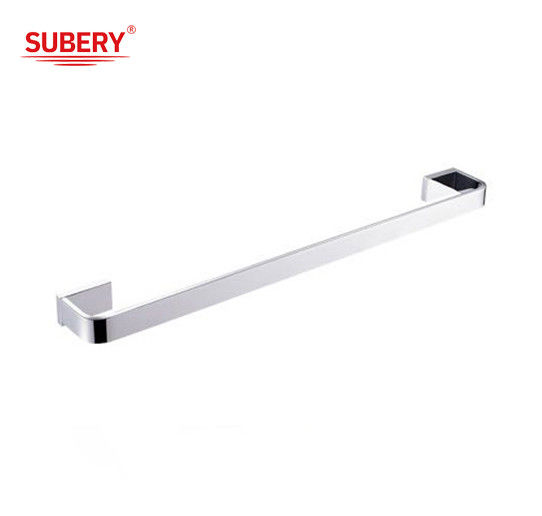 Kuningan handuk tunggal bar kamar mandi kualitas tinggi warna krom OEM nobel kuningan mounting piece base kuningan