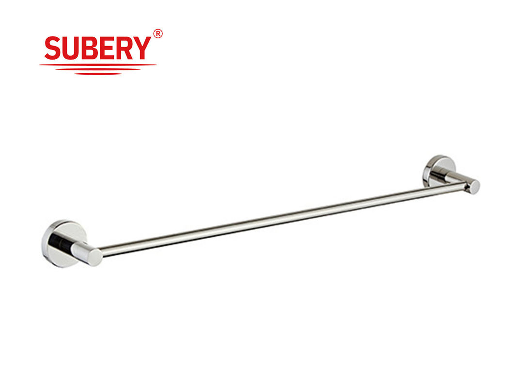 Kamar mandi mewah handuk tunggal bar kamar mandi handuk kait dinding dipasang stainless steel SUS304 handuk pemegang rak rel