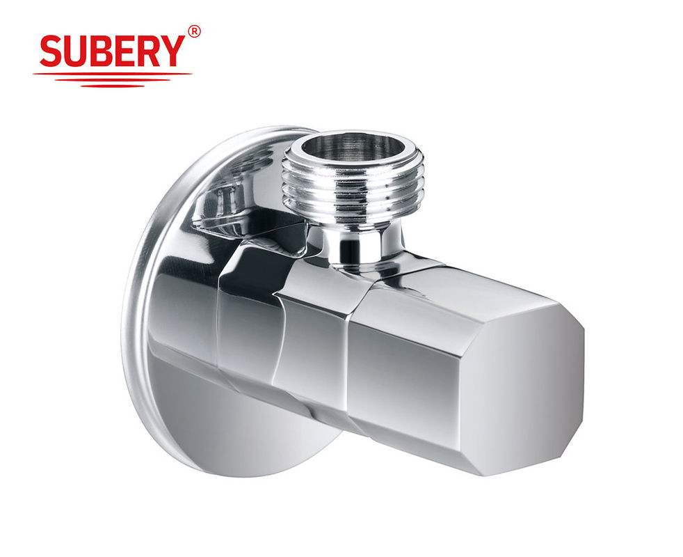 Zinc Alloy Square kamar mandi Murah Sudut Katup Dapur 1/2 Inci Anti korosi Stop Check Core