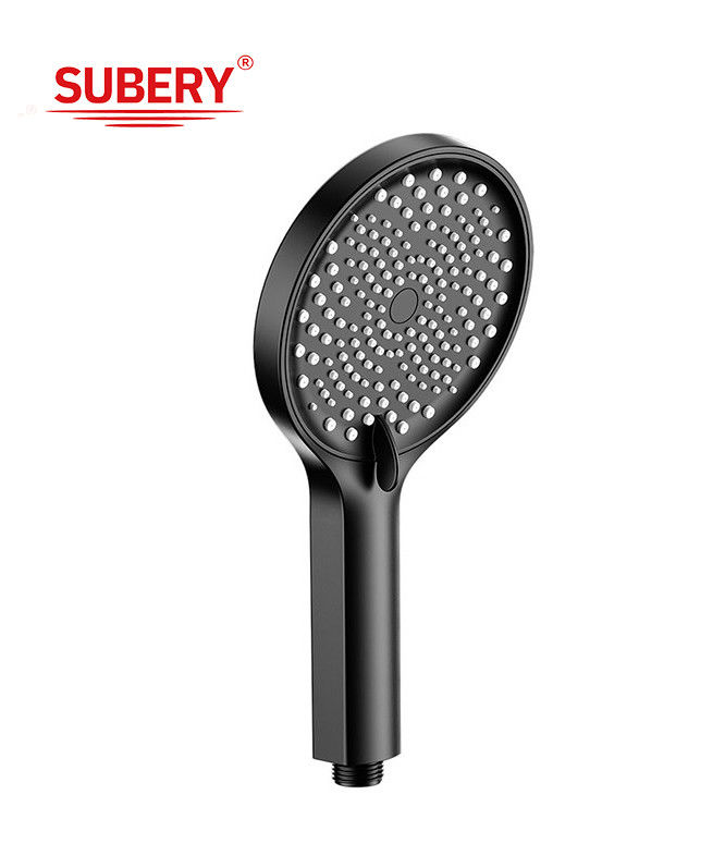 ABS plastik 3 fungsi handshower hand shower kolom kamar mandi hitam baru cairan silikon nozzle bulat mudah bersih OEM