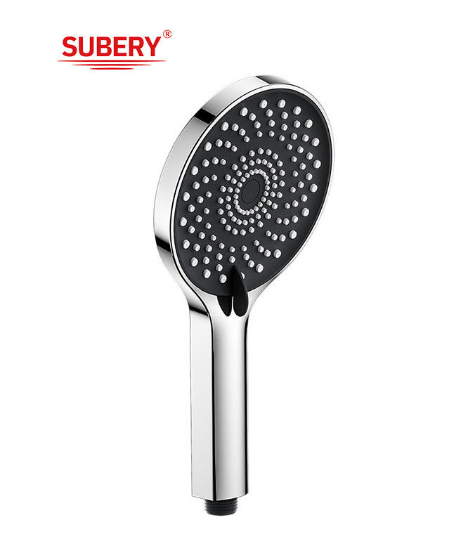 ABS 3 fungsi handshower mandi tangan untuk mandi kolom kamar mandi krom baru silikon cair nozzle bulat mudah bersih OEM
